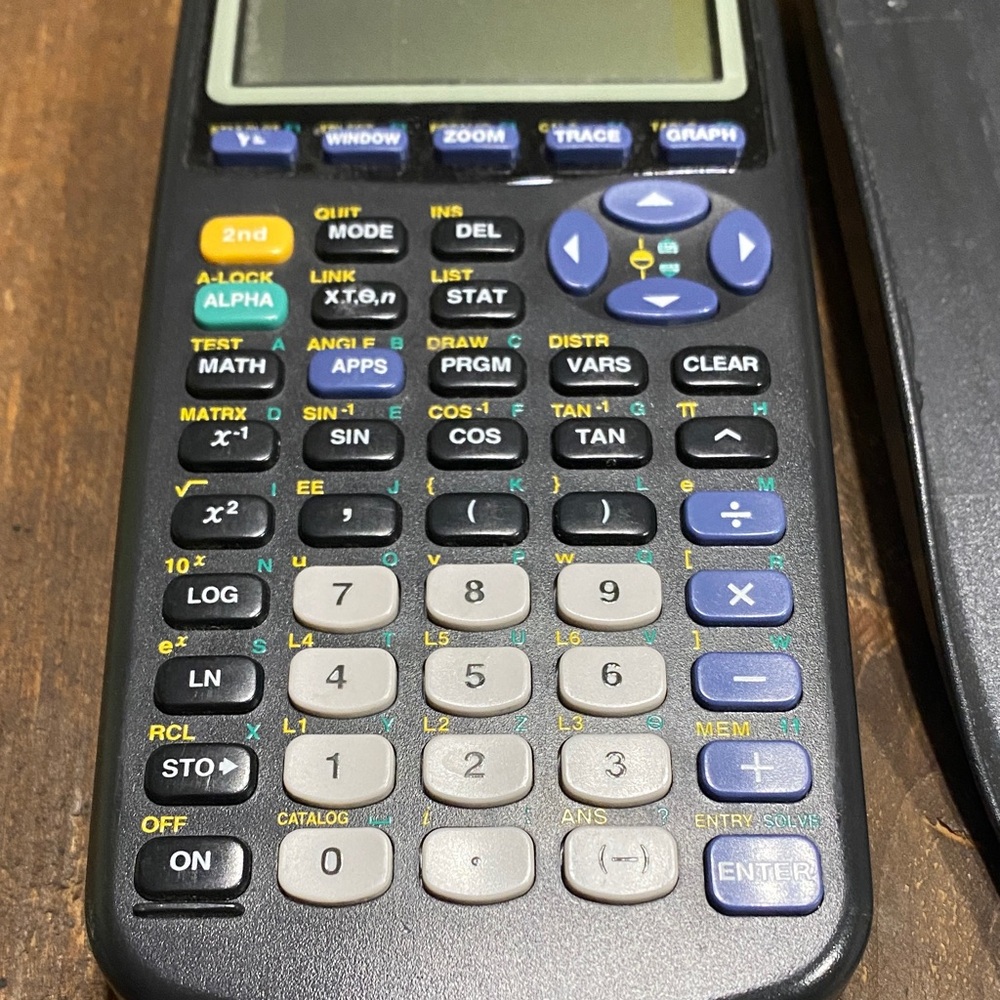 Texas Instruments TI-83 Plus Graphing Calculator - Black and Blue - Picture 7 of 12